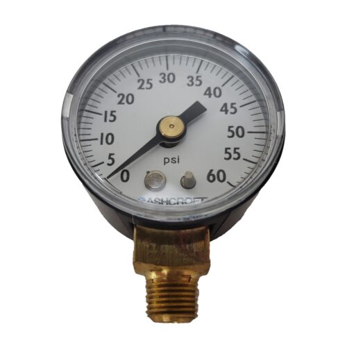 Gauge, 1.5 dia 1/8" npt bottom mt